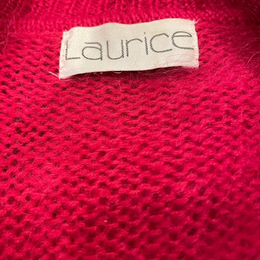 Vintage Raspberry Cardigan Sweater - Picture 7 of 7